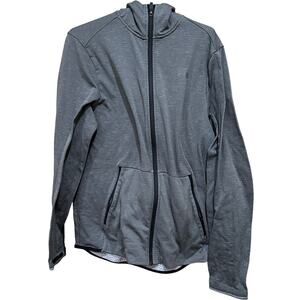 REI CO OP  Hoodie Women Size S Gray Full Zip Hooded Sweatshirt Sweater PILLING